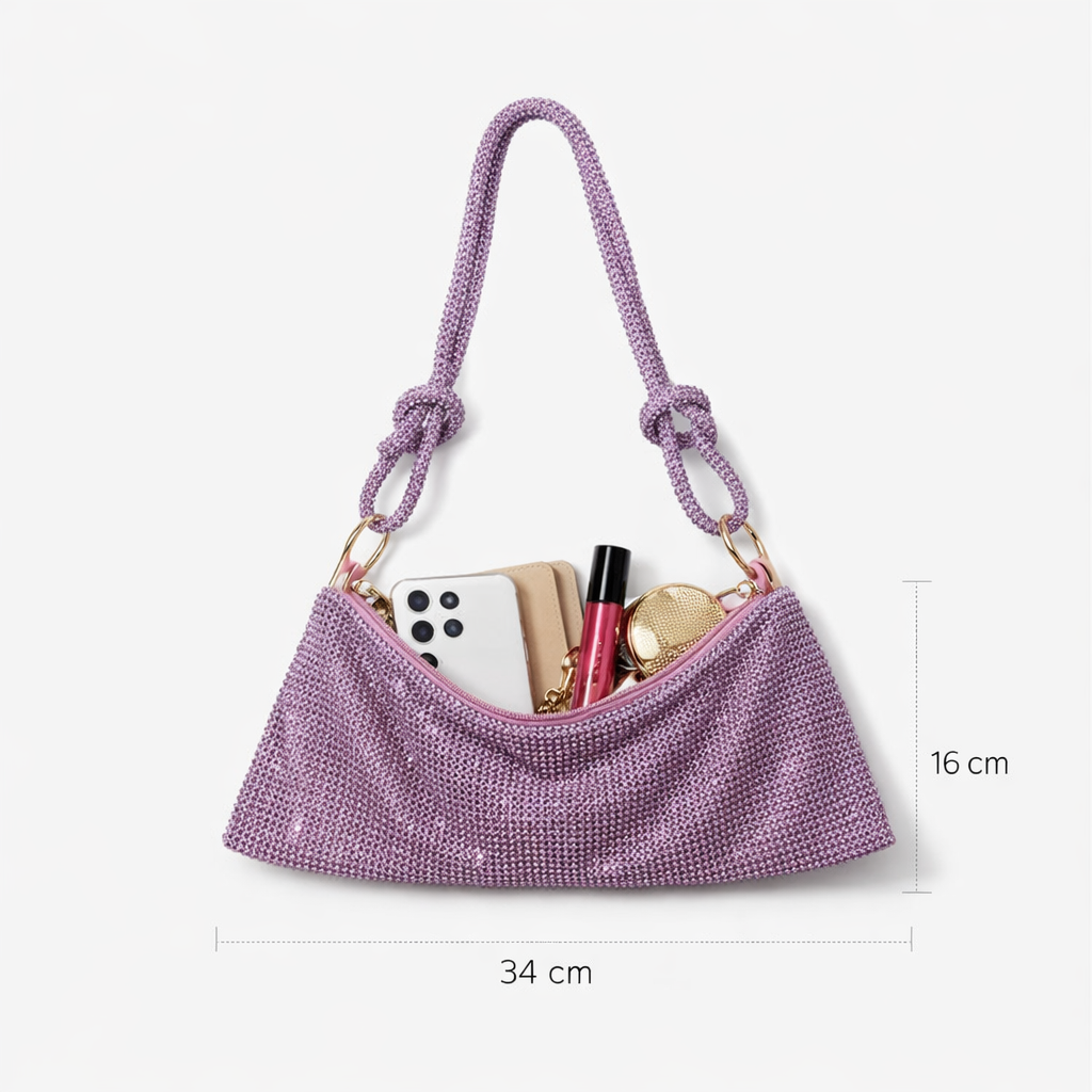 Lilac Frost Shimmer Bag