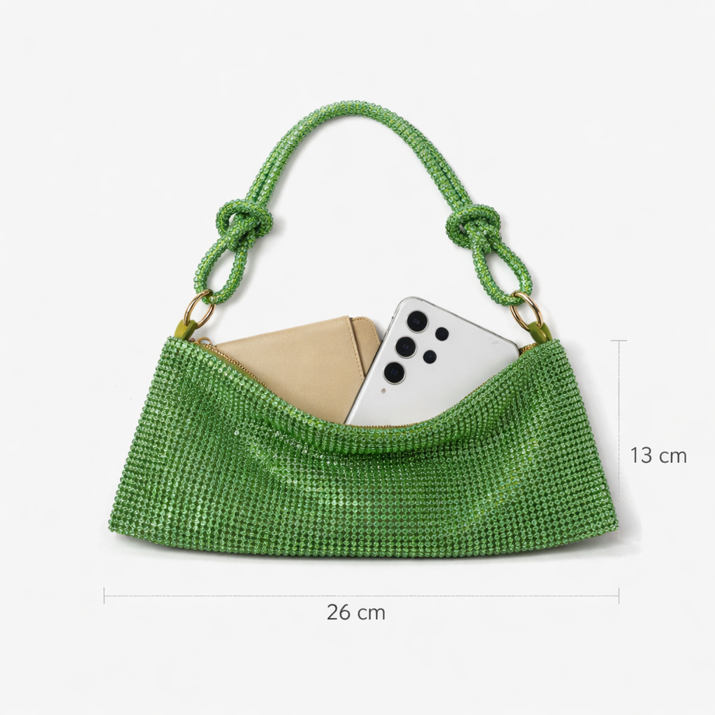 Emerald Glow Shimmer Bag