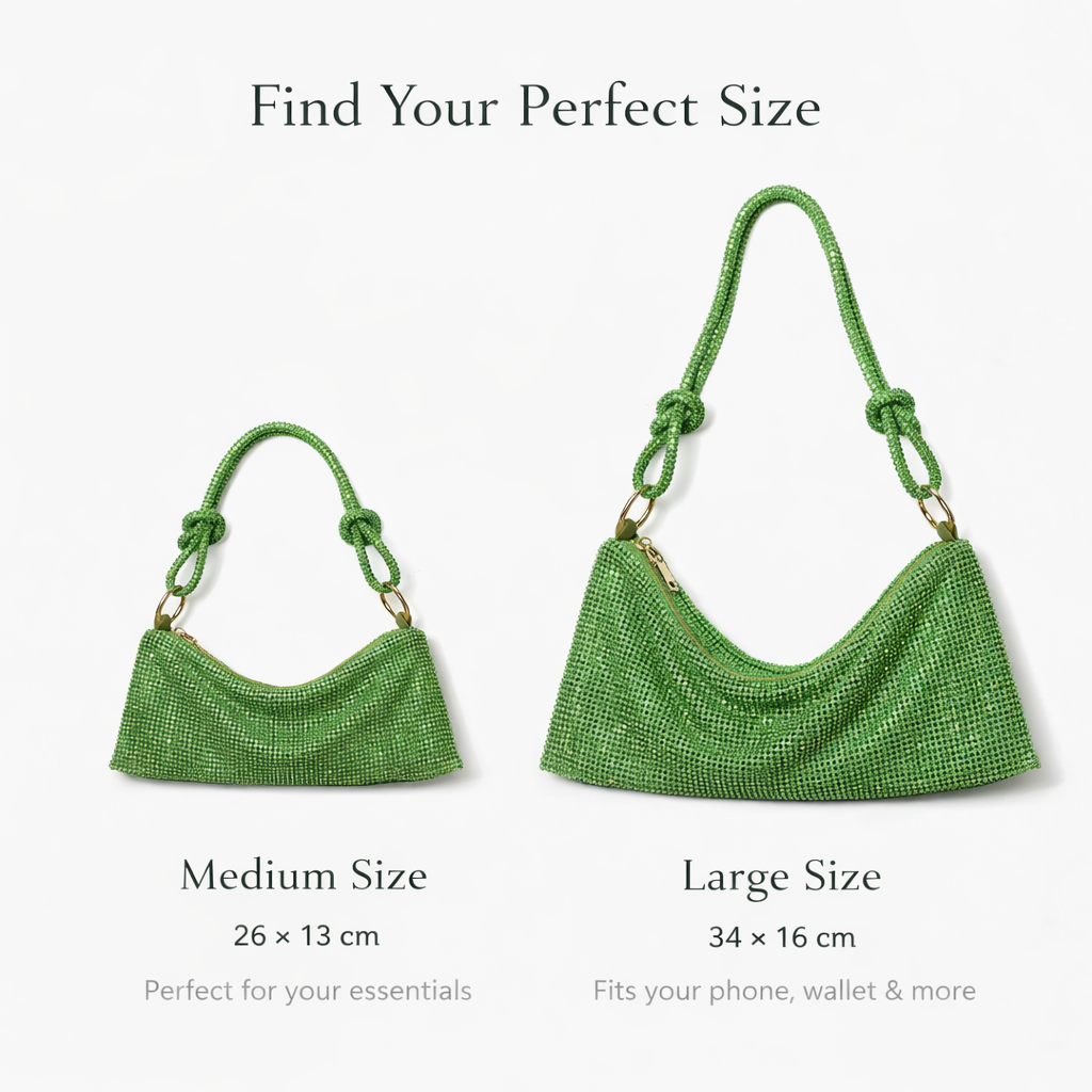 Emerald Glow Shimmer Bag
