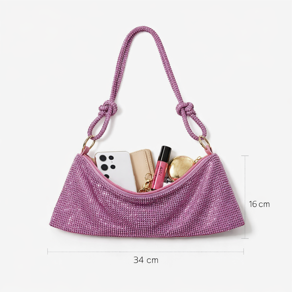 Berry Pink Shimmer Bag