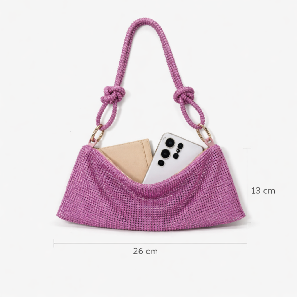 Berry Pink Shimmer Bag