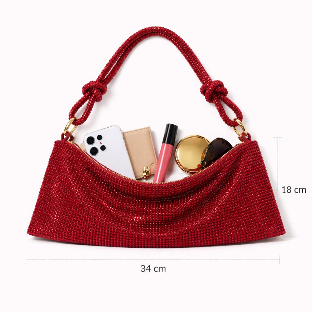 Ruby Red Shimmer Bag