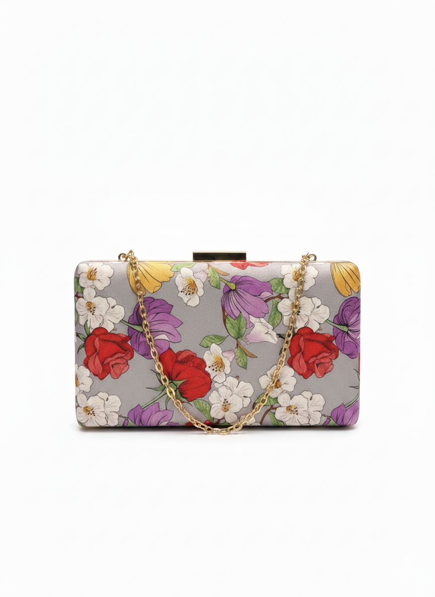 Blooming Garden Embroidered Clutch